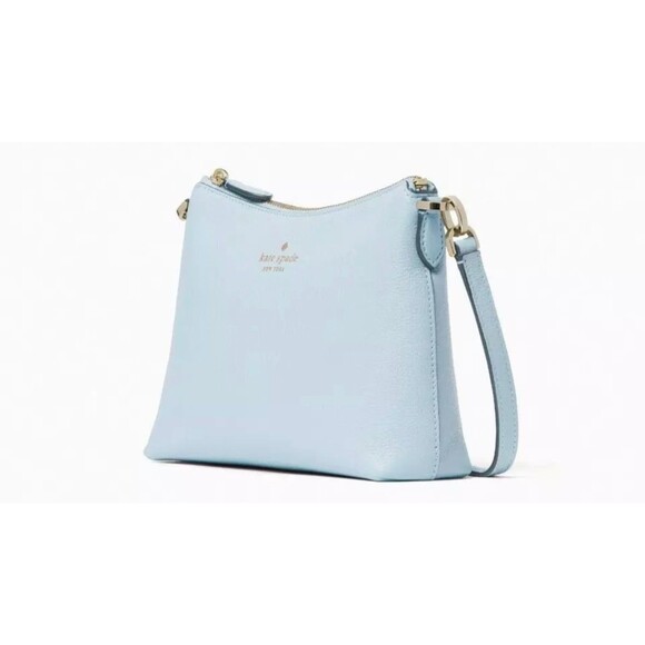 New Kate Spade Bailey Leather Crossbody bag Frosty Sky - Picture 3 of 4